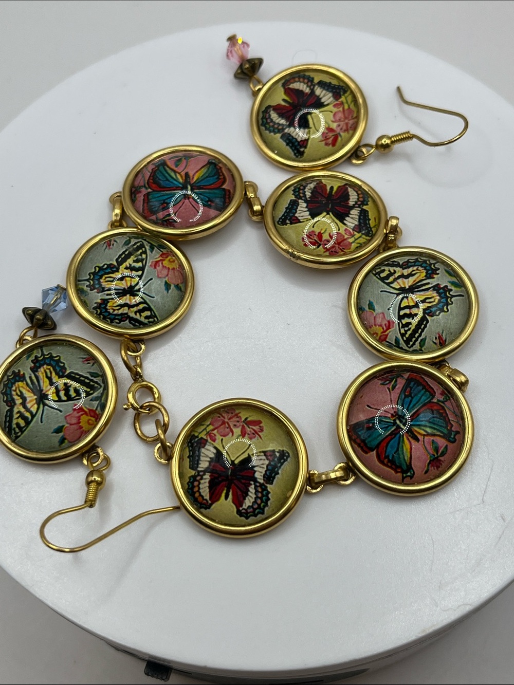 Vintage Retro Gold-Tone Butterfly set Attributed to Designs From The Deep - Picture 8 of 9